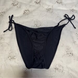 PLAYBOY Black Rainbow Embellished Bikini Bottom Size Small